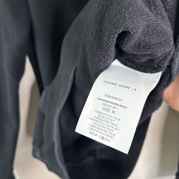 Golden Goose Black Star Hoodie Sweatshirt - Picture 6 of 7